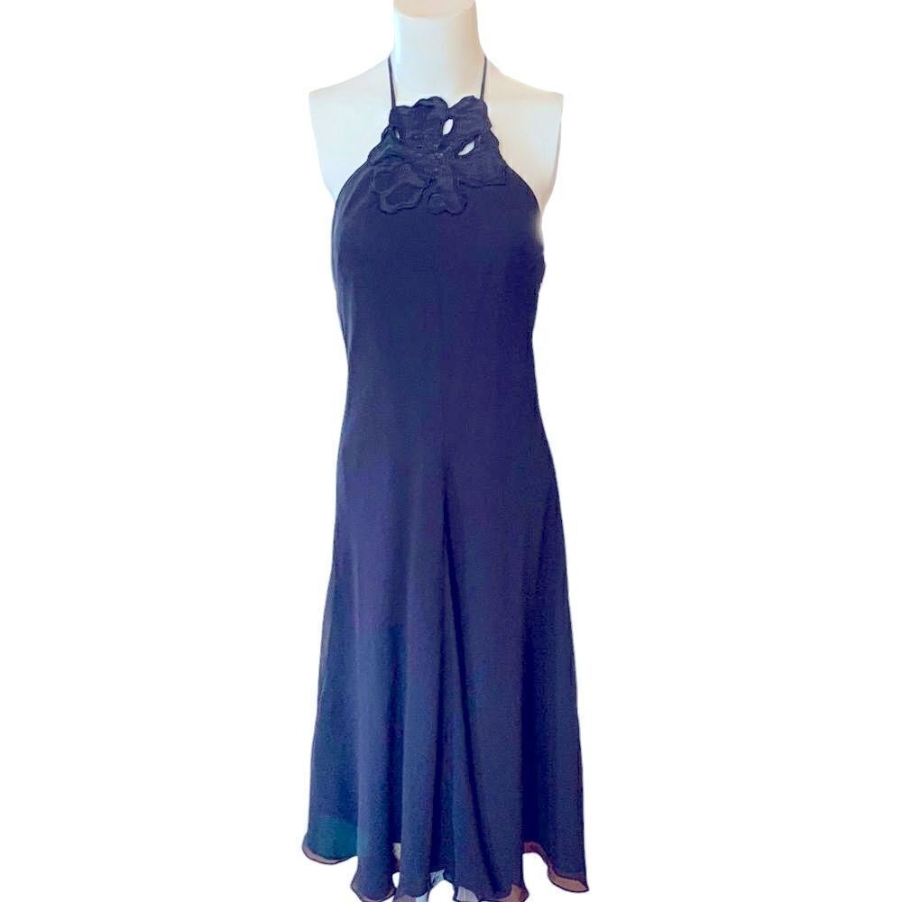 Banana Republic Silk Halter Neck LBD